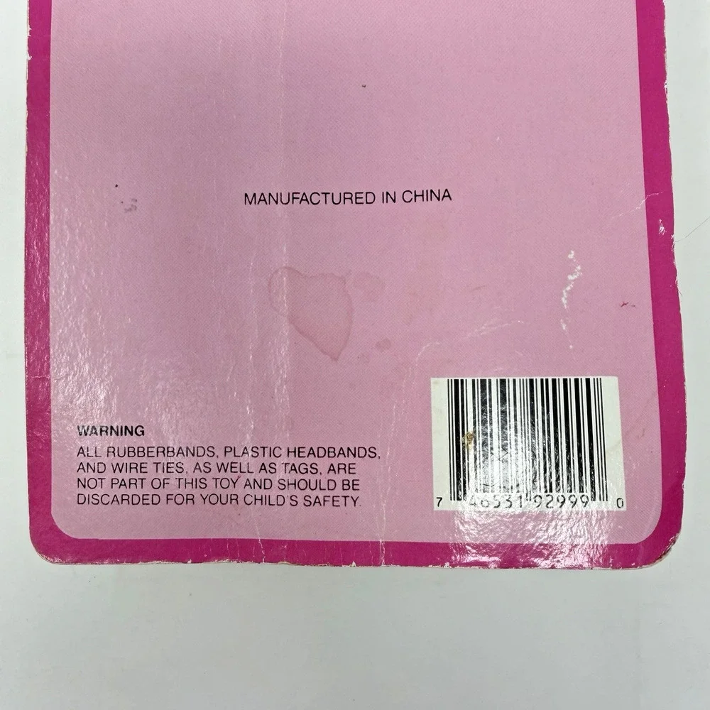 Sealed Vintage 90s Lucky Troll Pink Hair Blue Eyes Holding a Pot of Gold